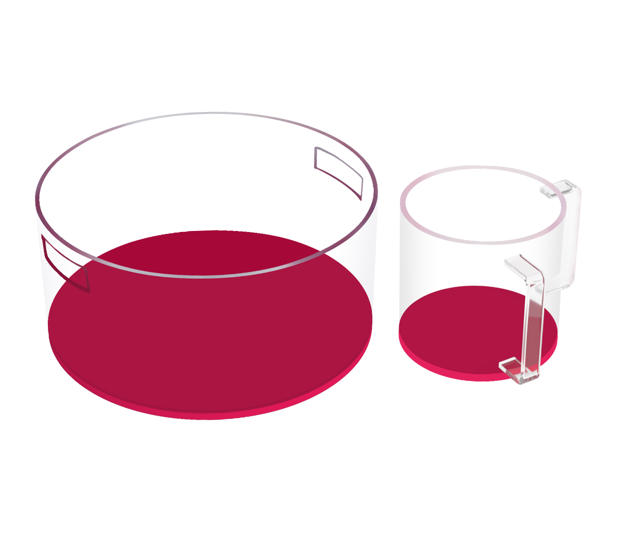 Lucite Children's Negel Vasser - Pink