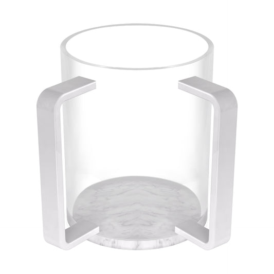 White Marble Lucite Wash Cup