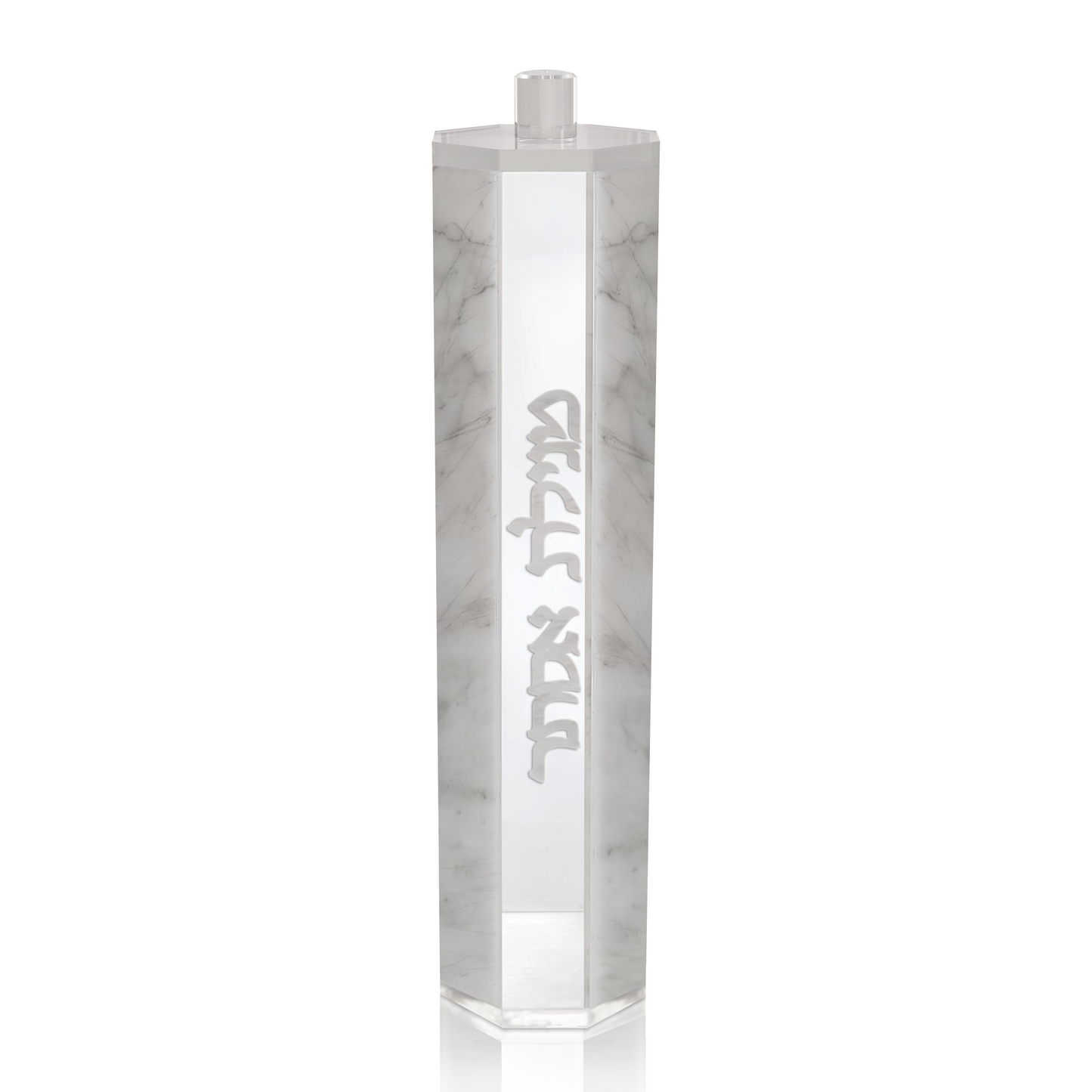 Classic White Marble Lucite Megillah Case